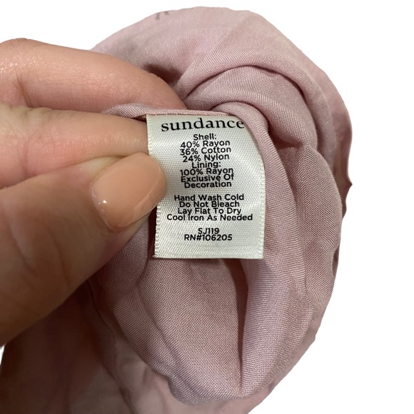 Sundance Charmant Pink All Over Lace Bell Sleeve Blouse-L - Picture 4 of 8